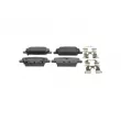 Jeu de 4 plaquettes de frein avant BOSCH 0 986 460 153 - Visuel 1