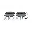 Jeu de 4 plaquettes de frein avant BOSCH 0 986 460 162 - Visuel 1