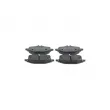 Jeu de 4 plaquettes de frein avant BOSCH 0 986 460 163 - Visuel 1