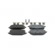 Jeu de 4 plaquettes de frein avant BOSCH 0 986 460 165 - Visuel 3