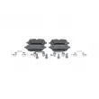 Jeu de 4 plaquettes de frein avant BOSCH 0 986 460 173 - Visuel 1