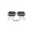 Jeu de 4 plaquettes de frein avant BOSCH 0 986 460 174 - Visuel 1
