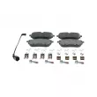 Jeu de 4 plaquettes de frein avant BOSCH 0 986 460 201 - Visuel 1