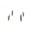 Jeu de 4 plaquettes de frein avant BOSCH 0 986 494 313 - Visuel 2