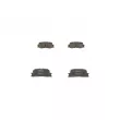 Jeu de 4 plaquettes de frein arrière BOSCH 0 986 494 359 - Visuel 3