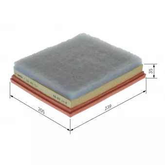 Filtre à air BOSCH F 026 400 511