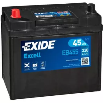 Batterie de démarrage EXIDE EB455