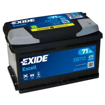 Batterie de démarrage EXIDE EB712