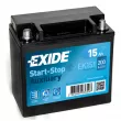 Batterie de démarrage EXIDE EK151 - Visuel 1