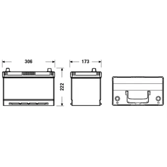 Batterie de démarrage EXIDE EL955