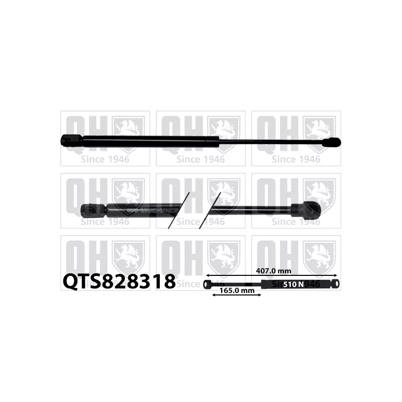 Vérin, capot-moteur QUINTON HAZELL QTS828318