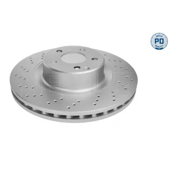 Jeu de 2 disques de frein avant MEYLE 015 521 0032/PD