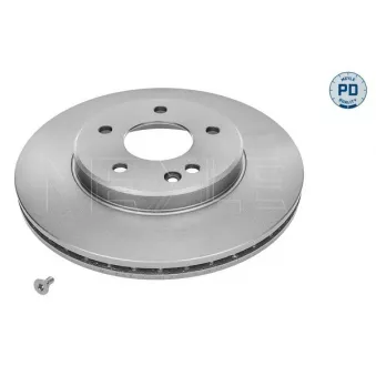 Jeu de 2 disques de frein avant MEYLE 015 521 0035/PD