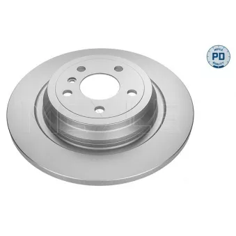 Jeu de 2 disques de frein arrière MEYLE 015 523 0007/PD
