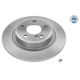 Jeu de 2 disques de frein arrière MEYLE 015 523 0016/PD
