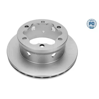 Jeu de 2 disques de frein arrière MEYLE 015 523 0023/PD