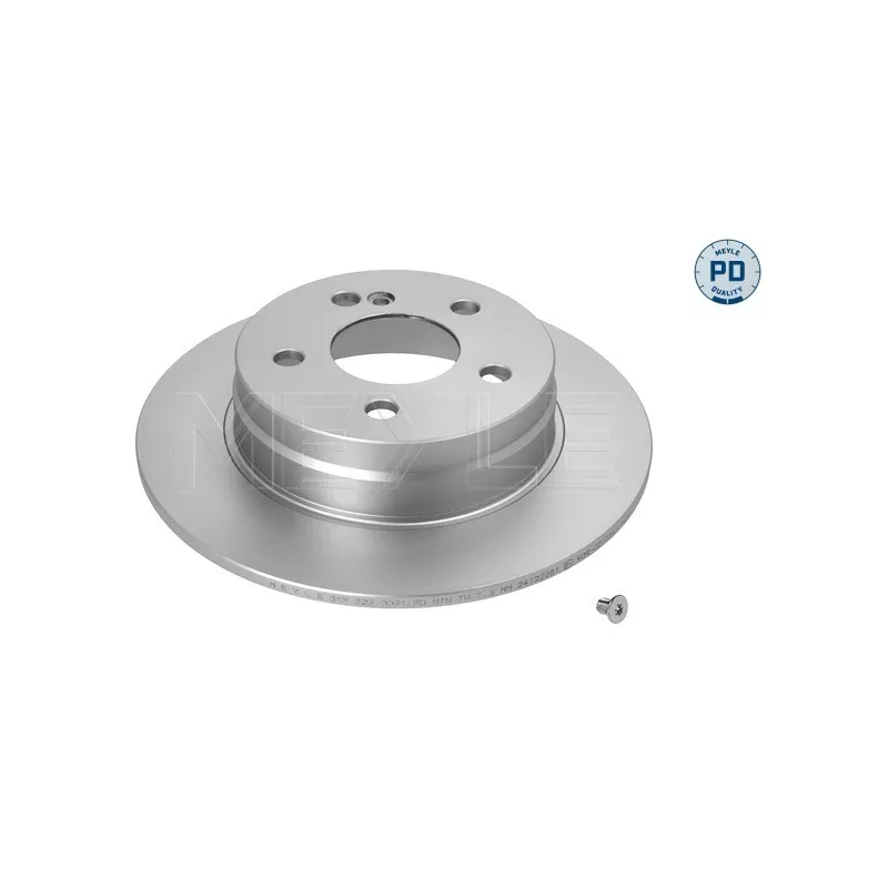 Jeu de 2 disques de frein arrière MEYLE 015 523 0031/PD