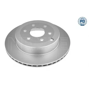 Jeu de 2 disques de frein arrière MEYLE 015 523 0047/PD