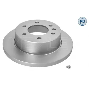 Jeu de 2 disques de frein arrière MEYLE 015 523 0049/PD