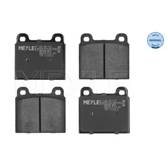 Jeu de 4 plaquettes de frein avant MEYLE 025 200 1118