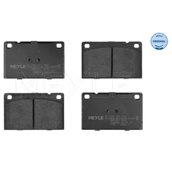 Jeu de 4 plaquettes de frein avant MEYLE 025 201 5316