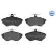 Jeu de 4 plaquettes de frein avant MEYLE 025 201 6816 - Visuel 1