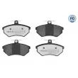 Jeu de 4 plaquettes de frein avant MEYLE 025 201 6816/PD - Visuel 1