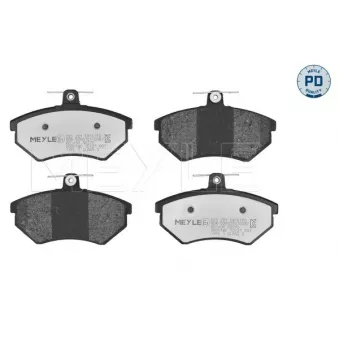Jeu de 4 plaquettes de frein avant MEYLE 025 201 6816/PD