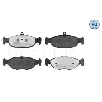 Jeu de 4 plaquettes de frein avant MEYLE 025 205 4716/PD