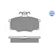 Jeu de 4 plaquettes de frein avant MEYLE 025 205 7419 - Visuel 2