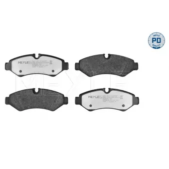 Jeu de 4 plaquettes de frein arrière MEYLE 025 207 4720/PD