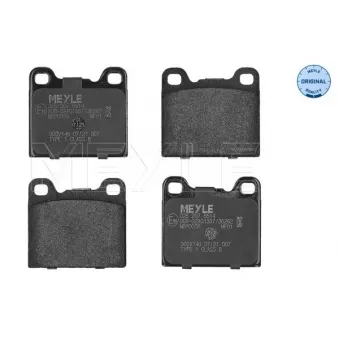 Jeu de 4 plaquettes de frein arrière MEYLE 025 207 5514
