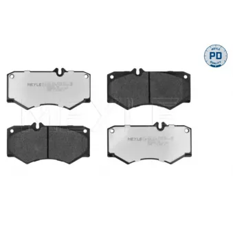 Jeu de 4 plaquettes de frein avant MEYLE 025 207 8418/PD