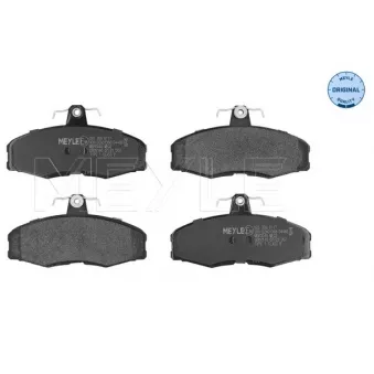 Jeu de 4 plaquettes de frein avant MEYLE 025 208 6117