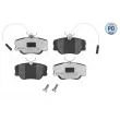 Jeu de 4 plaquettes de frein avant MEYLE 025 209 4119-1/PD - Visuel 1