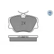 Jeu de 4 plaquettes de frein avant MEYLE 025 209 4119-1/PD - Visuel 3