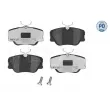 Jeu de 4 plaquettes de frein avant MEYLE 025 209 4119/PD - Visuel 1