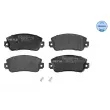 Jeu de 4 plaquettes de frein avant MEYLE 025 209 5018/W - Visuel 1