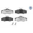 Jeu de 4 plaquettes de frein avant MEYLE 025 209 7919/PD - Visuel 1