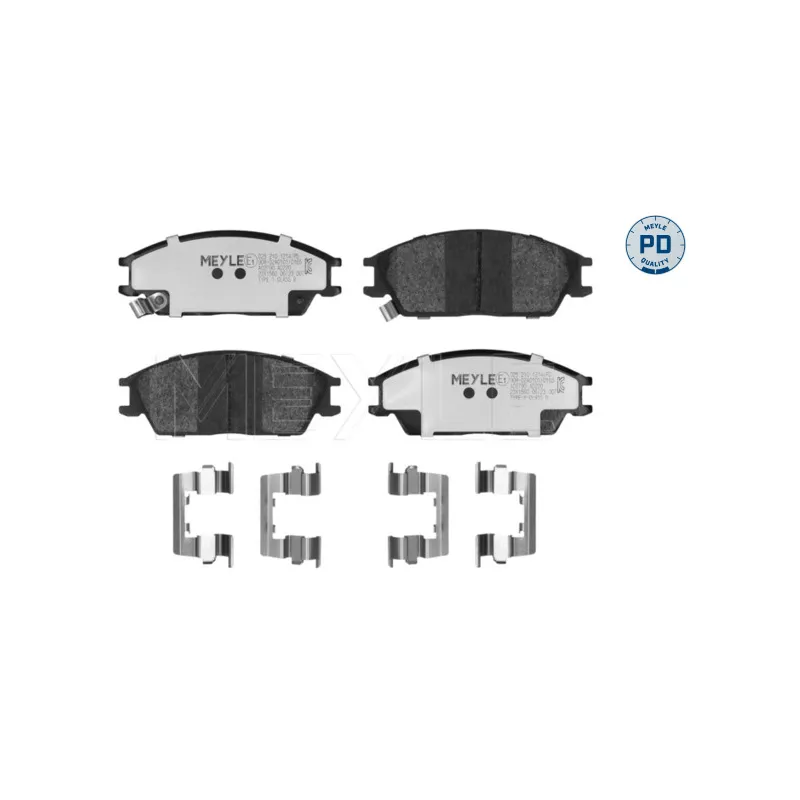 Jeu de 4 plaquettes de frein avant MEYLE 025 210 1214/PD