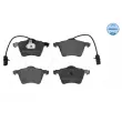 Jeu de 4 plaquettes de frein avant MEYLE 025 210 3419/W - Visuel 1