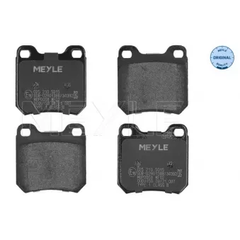 Jeu de 4 plaquettes de frein arrière MEYLE 025 210 5015