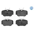 Jeu de 4 plaquettes de frein avant MEYLE 025 210 5517 - Visuel 1