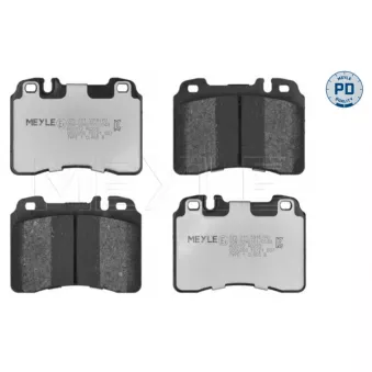 Jeu de 4 plaquettes de frein avant MEYLE 025 211 5316/PD
