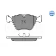 Jeu de 4 plaquettes de frein avant MEYLE 025 212 1118 - Visuel 2