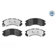 Jeu de 4 plaquettes de frein avant MEYLE 025 213 6315/PD - Visuel 1