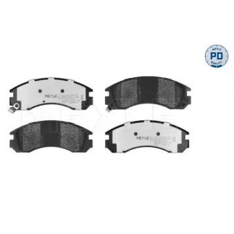 Jeu de 4 plaquettes de frein avant MEYLE 025 213 6315/PD