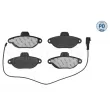 Jeu de 4 plaquettes de frein avant MEYLE 025 214 3617/PD - Visuel 1