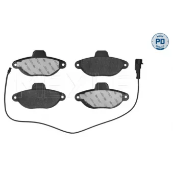 Jeu de 4 plaquettes de frein avant MEYLE 025 214 3617/PD