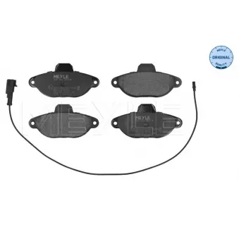 Jeu de 4 plaquettes de frein avant MEYLE 025 214 3617/W